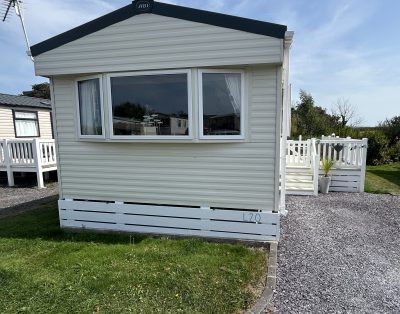 Holiday Caravan L20 Seven Bays Park St Merryn in Cornwall