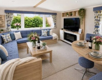 Caravan K13 at Seven Bays Park in St Merryn Cornwall family and dog friendly