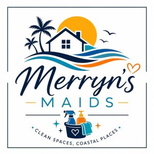 Merryn's Maids logo seven bays holidays local housekeeping services